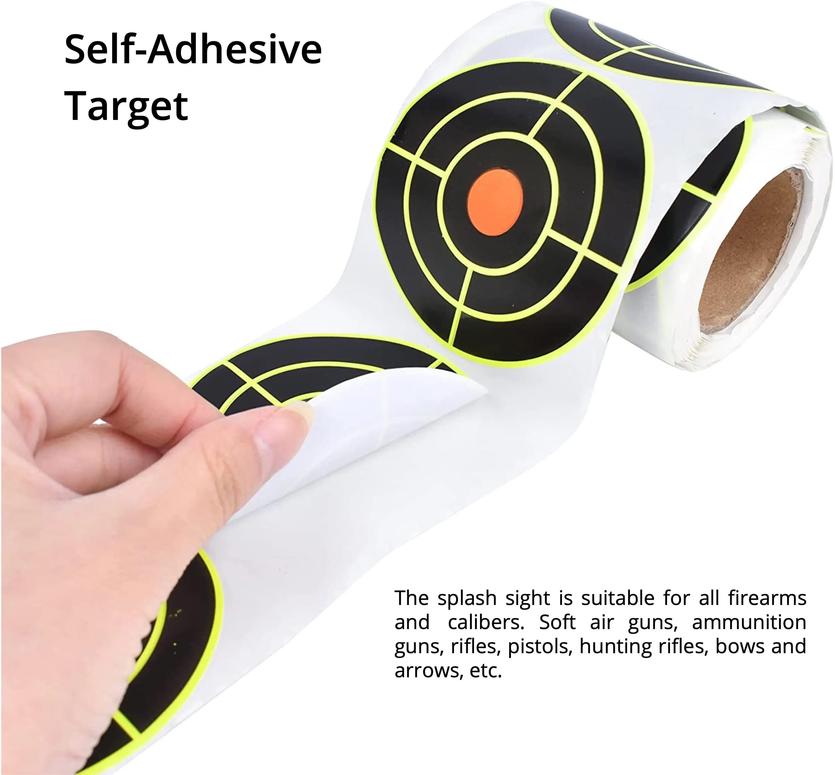 Autocollants cible de tir 200 pièces réactifs - Accessoire pêche et chasse entraînement pratique
