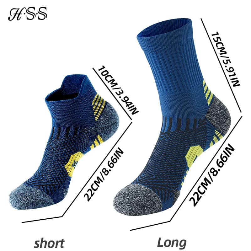 Lot 6 paires chaussettes sport homme compression running - Respirantes extensibles pour pêche active