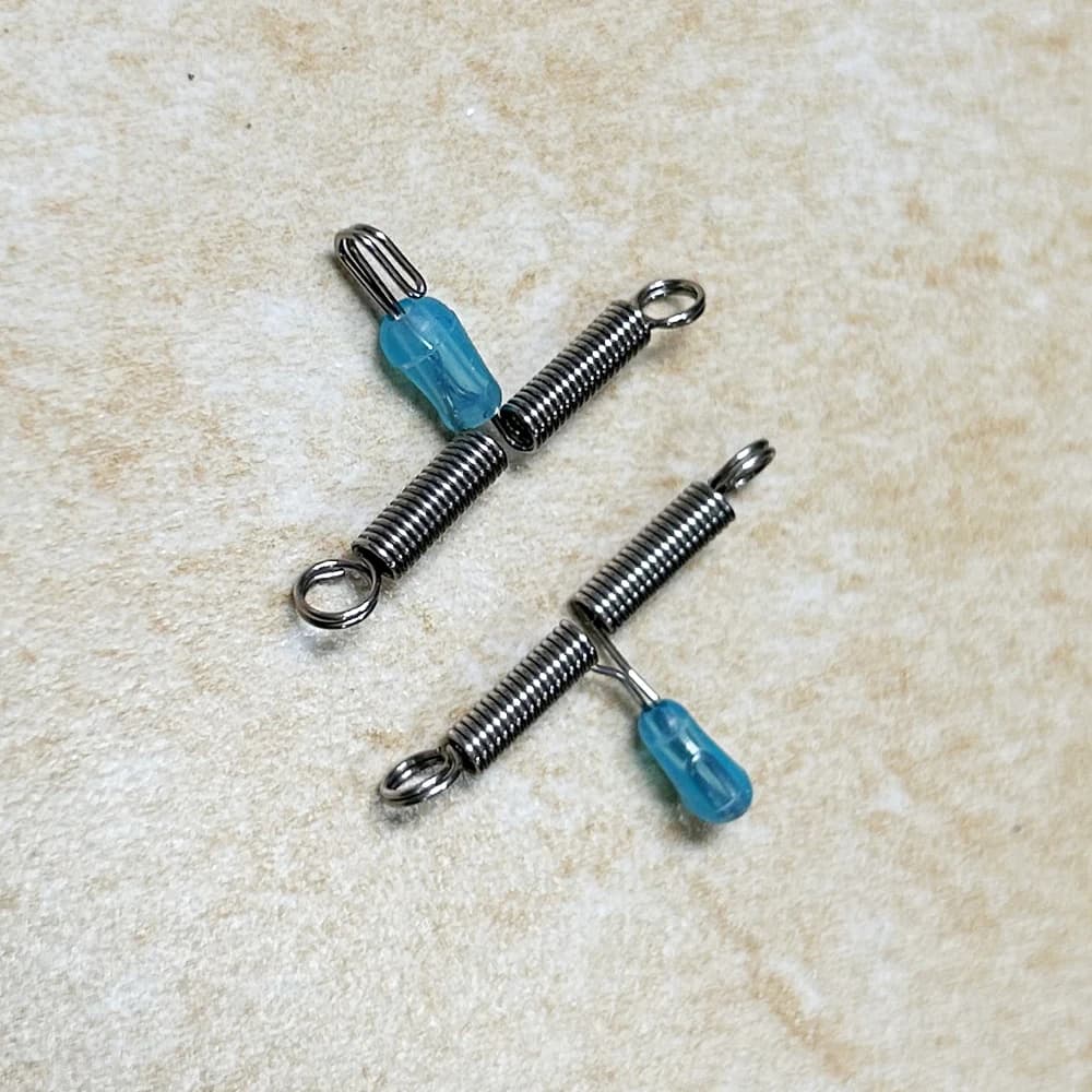 50 bas de ligne T en acier inoxydable - Bas de ligne bifurqués avec émerillon pour pêche précise