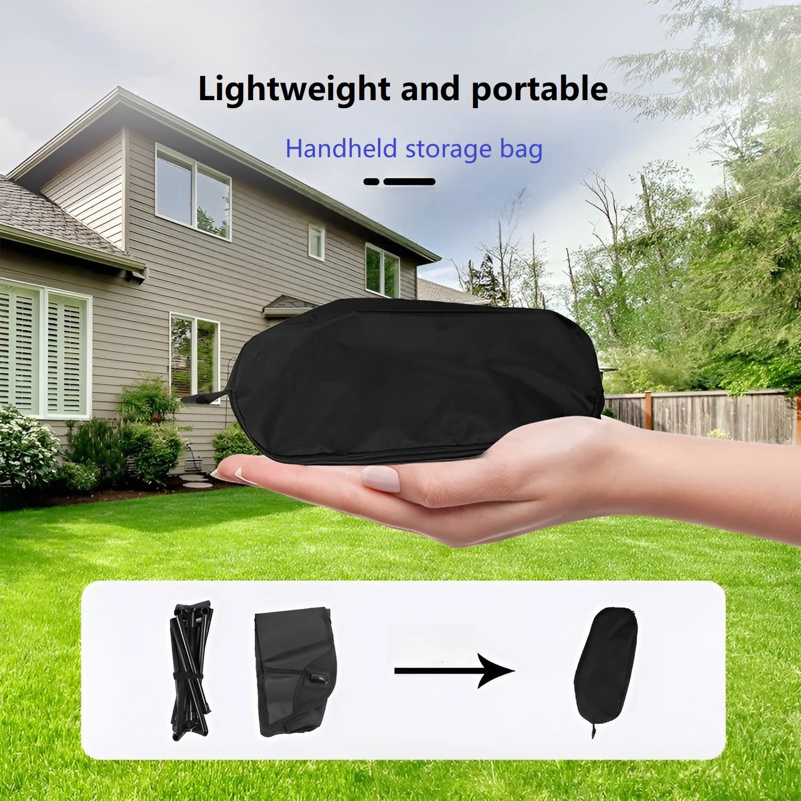 Chaise pliante ultralégère détachable - Siège portable pêche camping jardin BBQ démontable