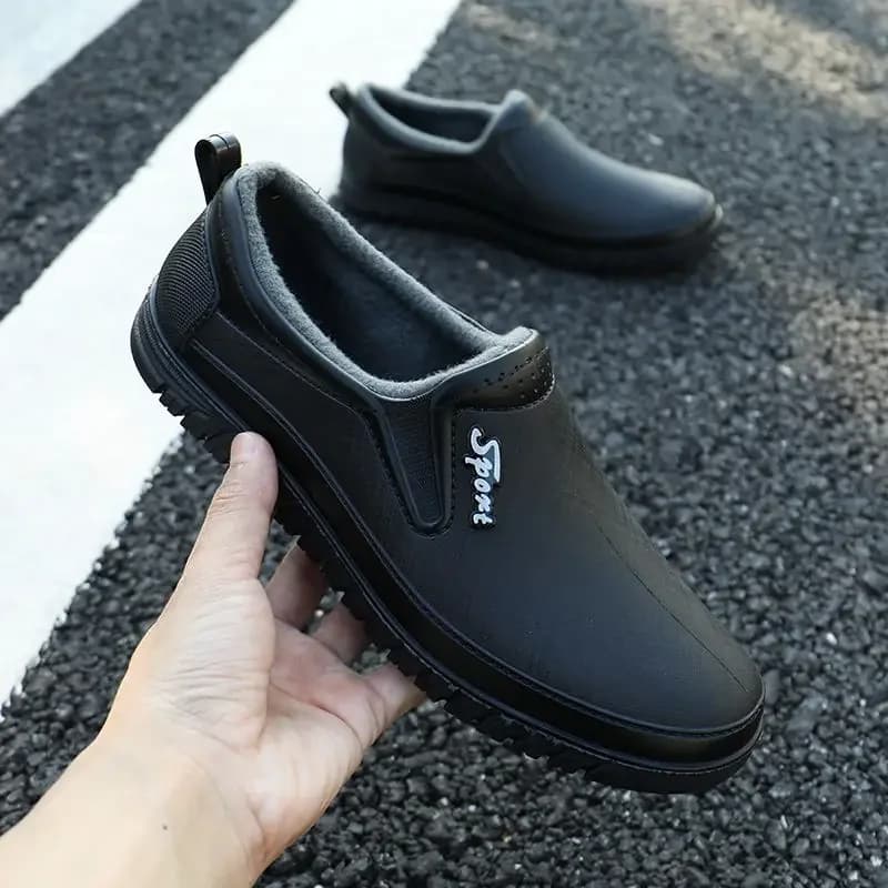 Bottes de pluie homme imperméables antidérapantes sans lacets - Qualité supérieure design