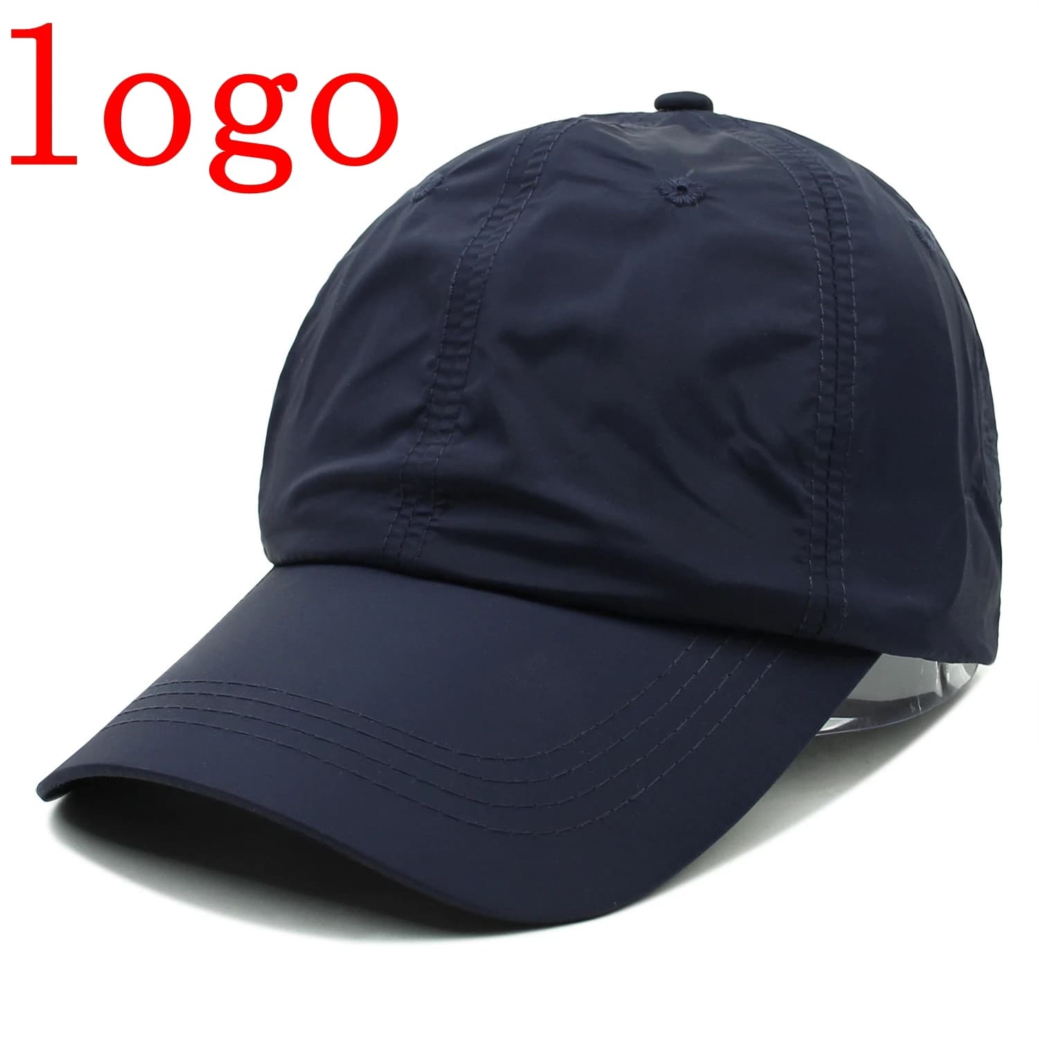 Casquette baseball brodée séchage rapide pêche - Personnalisable logo protection solaire unisexe snapback