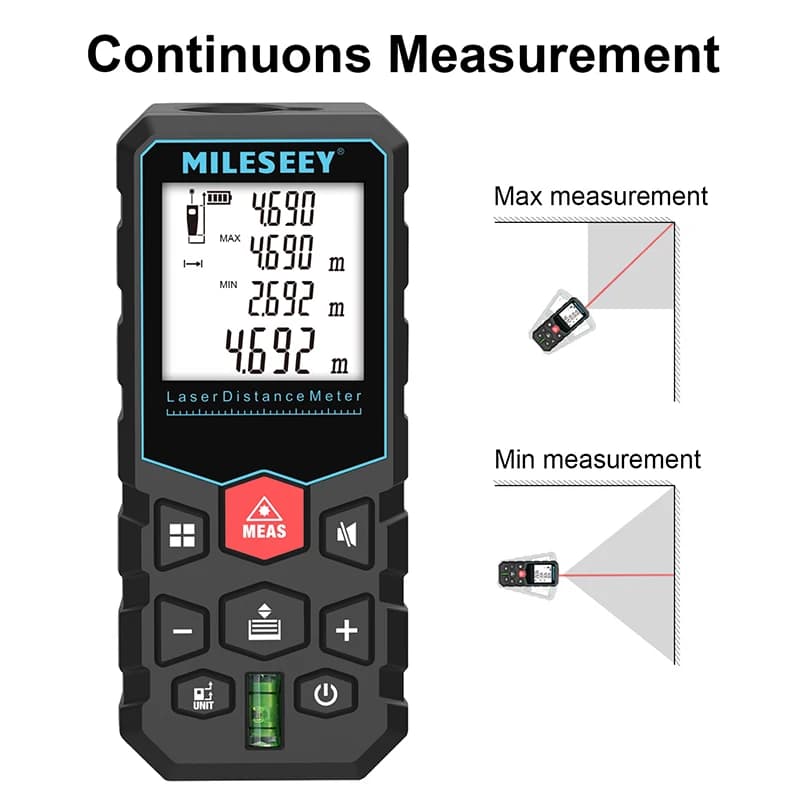Télémètre laser MILESEEY X5 haute précision 40M à 100M - Mesure fiable pour pêche de précision