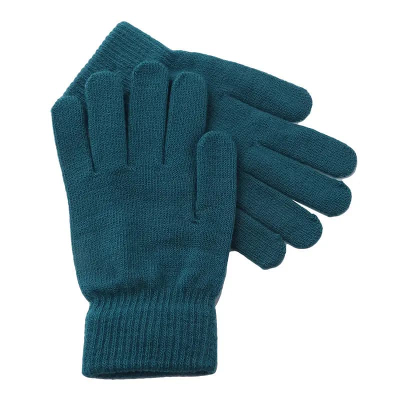 Gants d'hiver cinq doigts tactiles pour pêche et vélo - Chauffants tricotés anti-vent étudiants