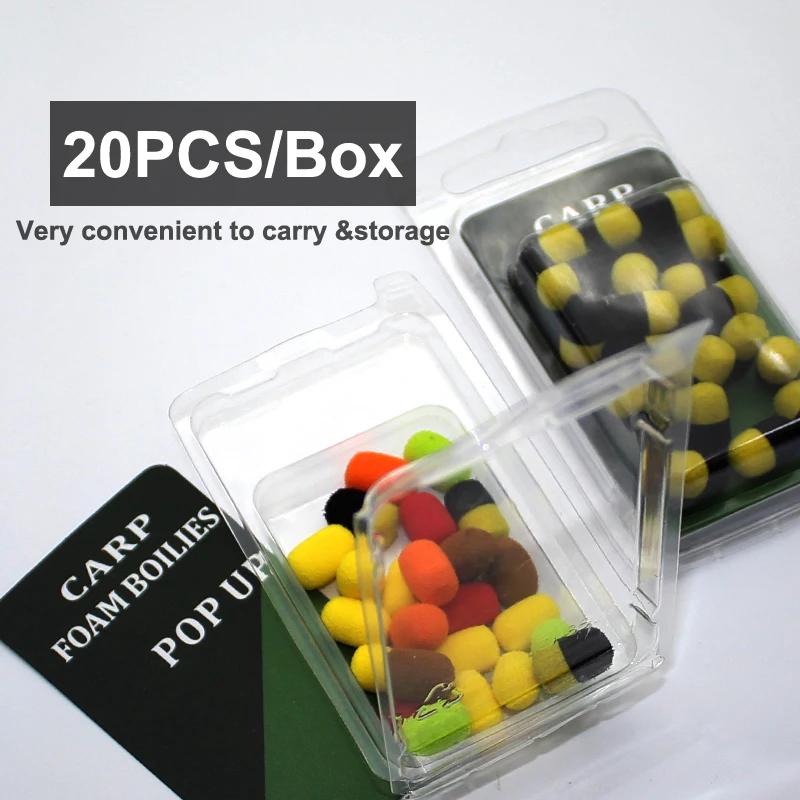 Bouillettes flottantes 20 pièces pour méthode feeder - Appâts pêche carpe flottants accessoires montage