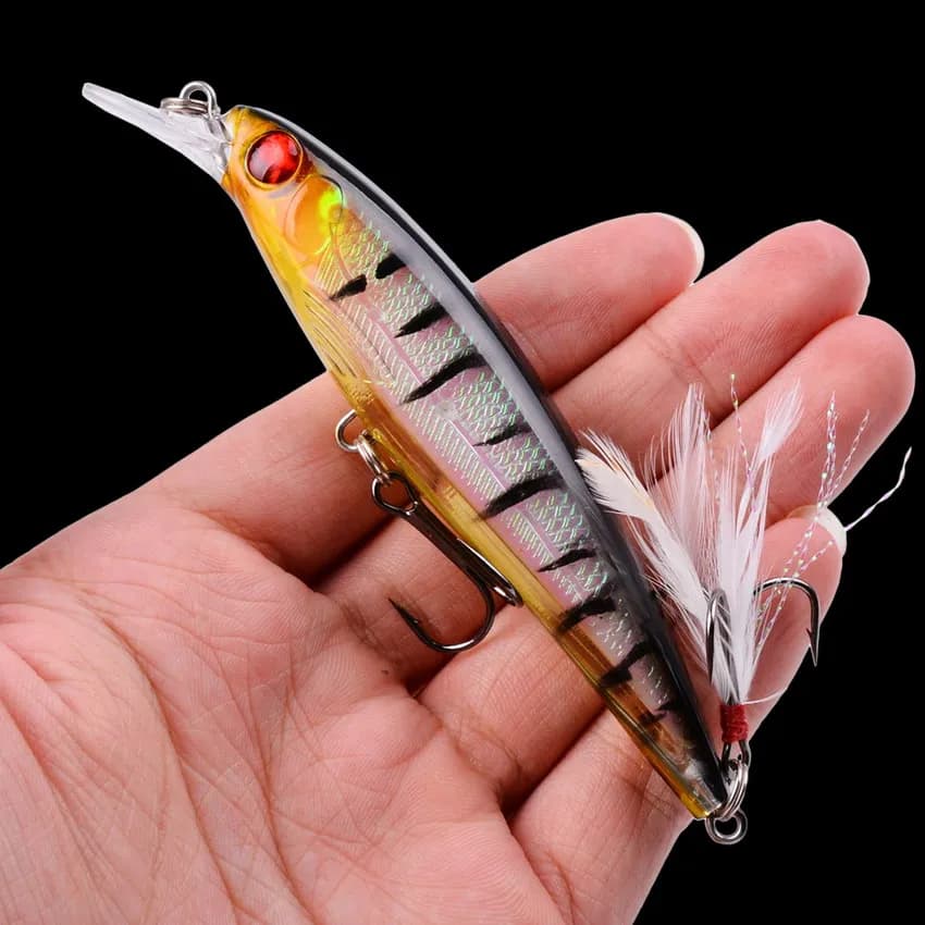 Set de 3/5/8 leurres pêche minnow wobble - Leurres nageurs crankbait qualité premium pour carnassiers