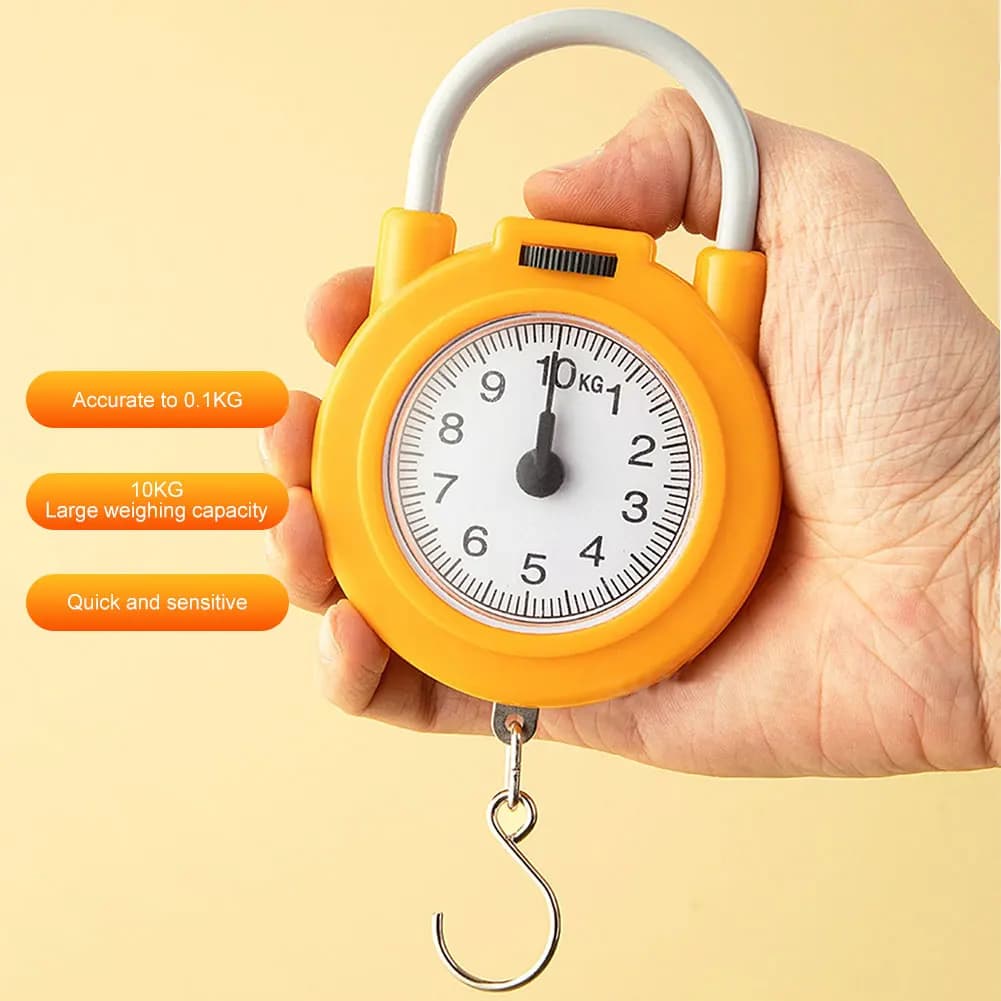 Balance digitale pêche 10KG portable mini poche 0.1KG voyage pèse-bagages crochet outils extérieur