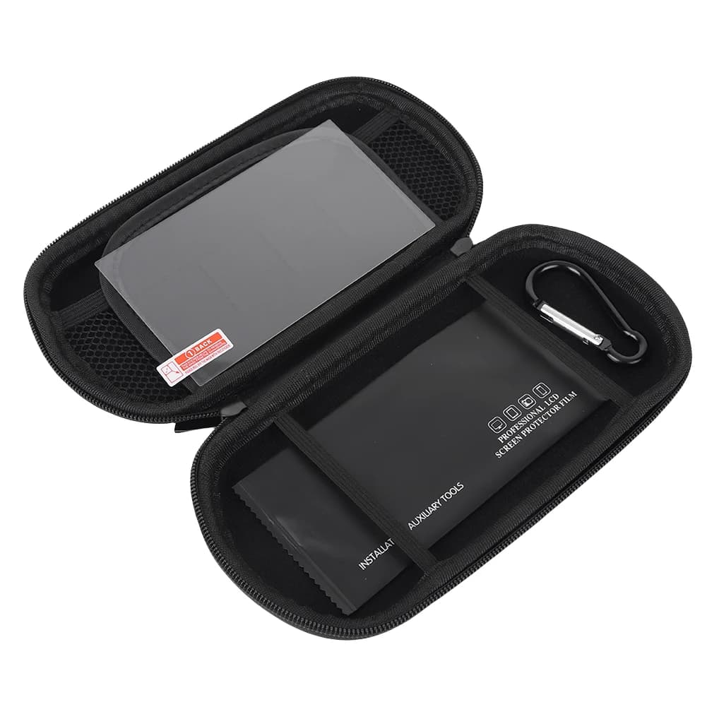 Étui rigide EVA pour Trimui Smart Pro avec verre trempé - Coque étanche de transport pour console portable