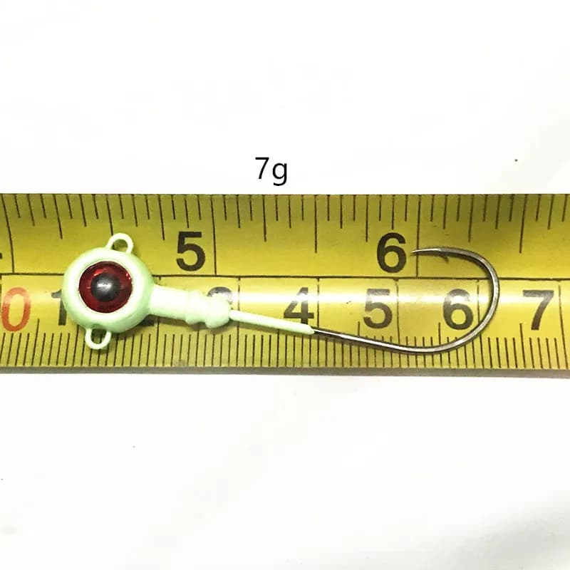 Hameçons plombés à ardillon pour leurres souples - lot de 3 pièces 3.5g à 10g pêche carpe