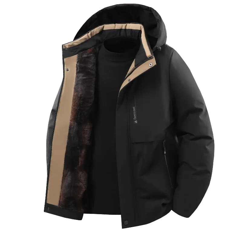 Veste matelassée pêche hiver imperméable - Veste polaire confortable coupe-vent pour pêche loisir extérieure