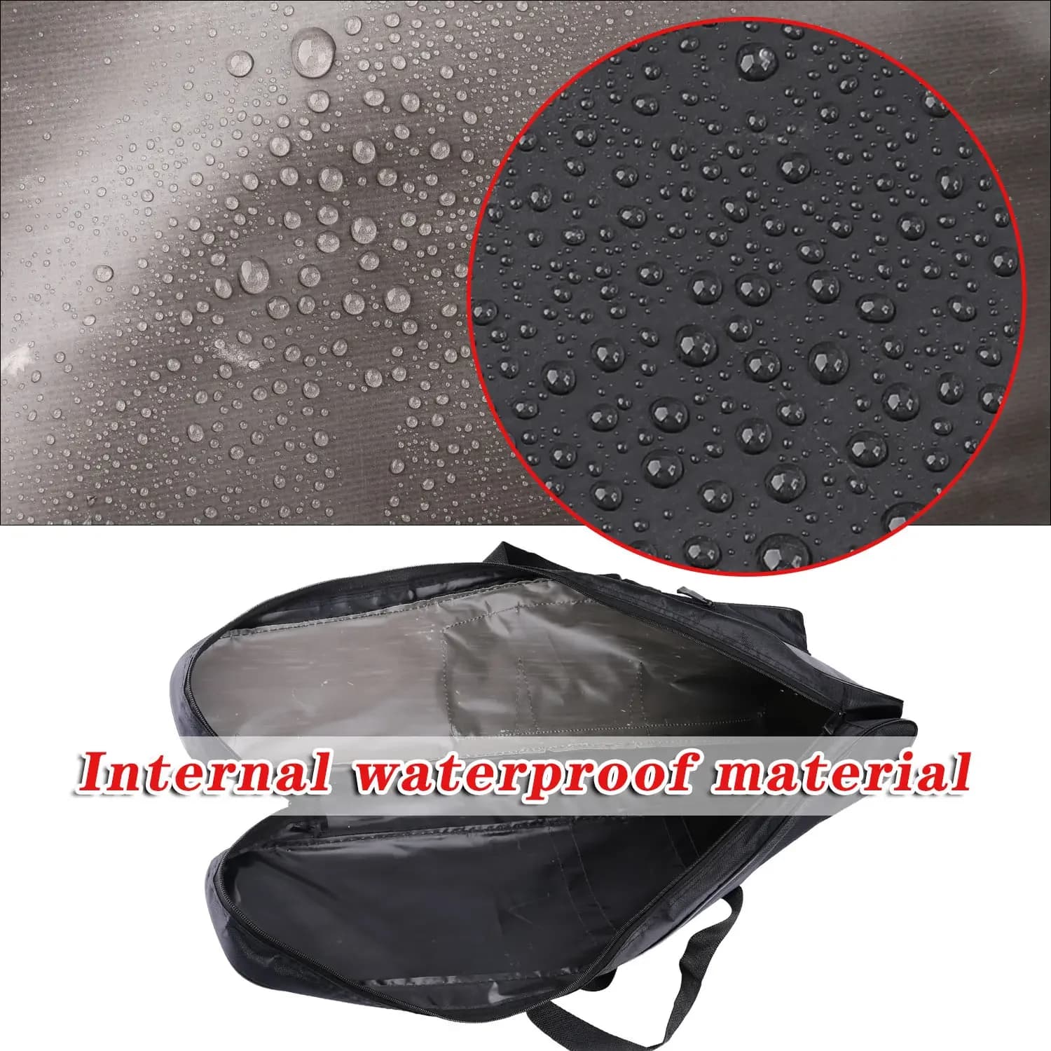 Sac de rangement canne à pêche Sougayilang monocouche portable, grand sac nylon pour accessoires pêche
