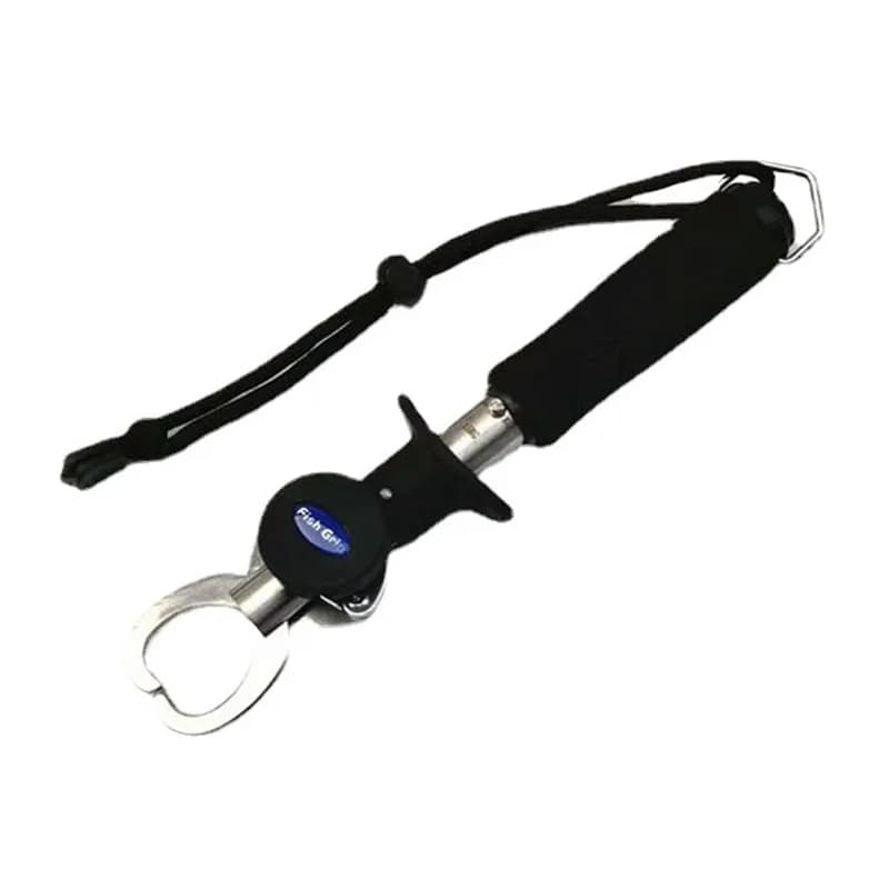 Pince à lèvres pour poisson portable en acier inoxydable avec balance et mètre ruban intégrés pour pêcheur