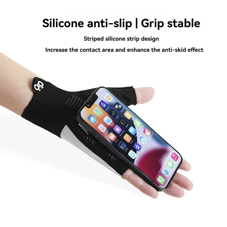 Gants vélo été doigts coupés MTB rembourrés anti-dérapants absorption chocs pêche