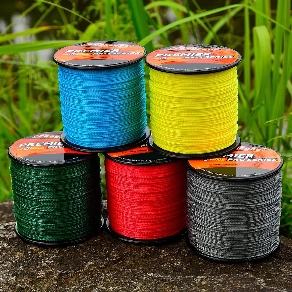 Ligne Proberos 4 brins PE 300/500M ultra-résistante pour lancers longue distance - Grande capacité