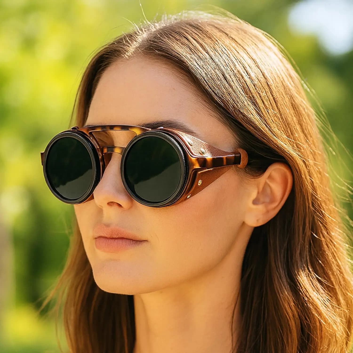 Lunettes de soleil polarisées ND9 réglables pour pêche et conduite - Verres teintés variables UV400