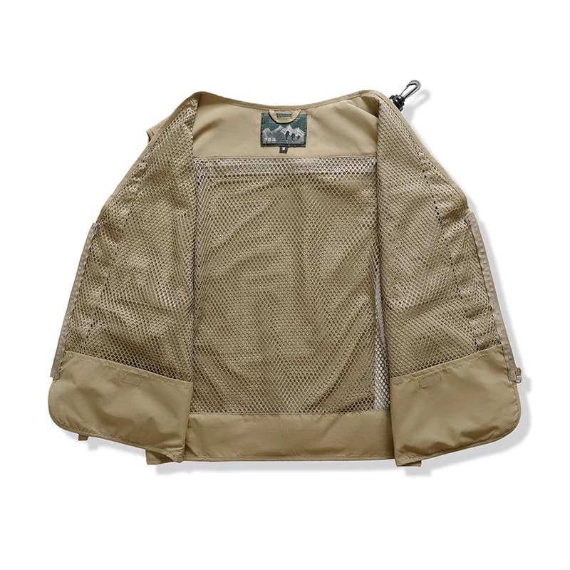 Veste sans manches légère et respirante pour la pêche avec multiples poches, taille plus 5XL