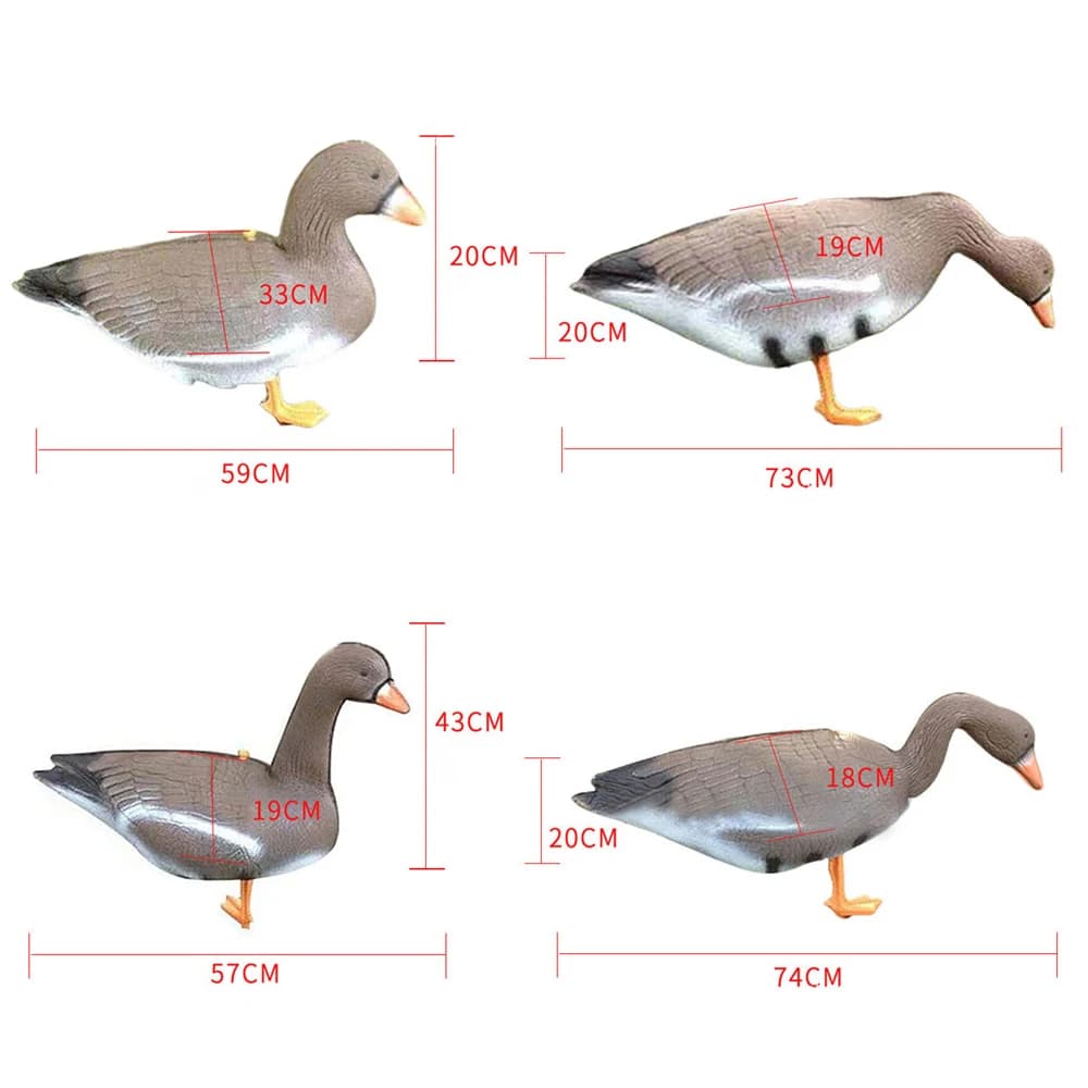 Sac filet nylon décoy canard pigeon oie volaille capacité ajustable sangle transport chasse leurre simulation