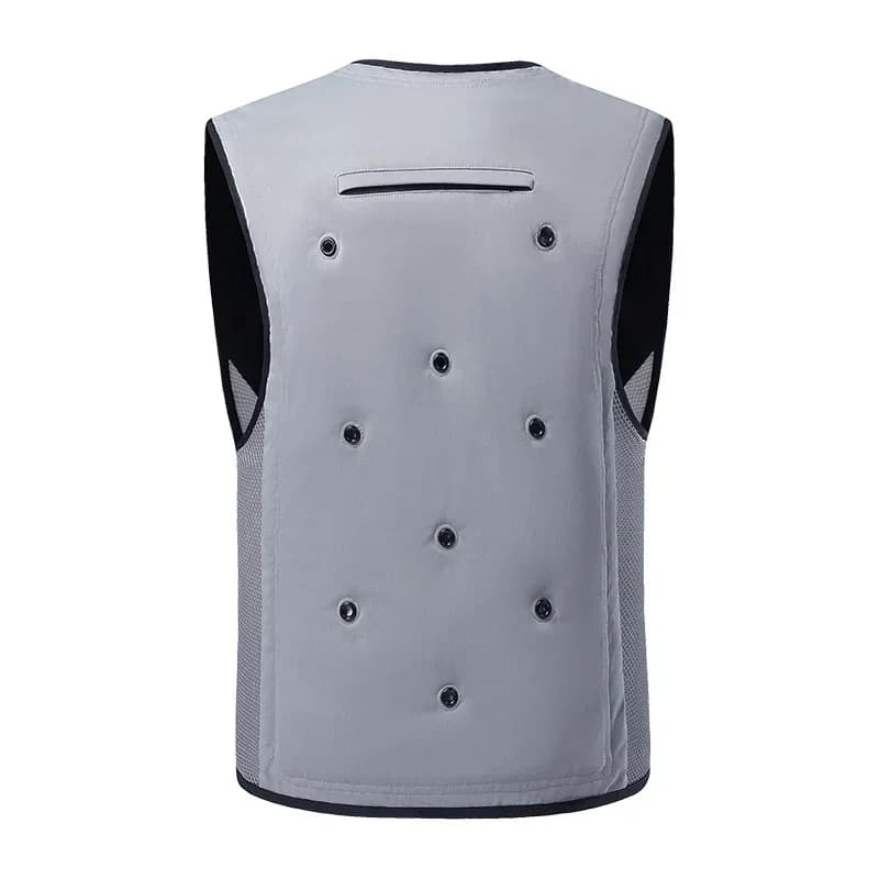 Gilet rafraîchissant circulation eau été - Veste climatisation outdoor protection solaire hommes
