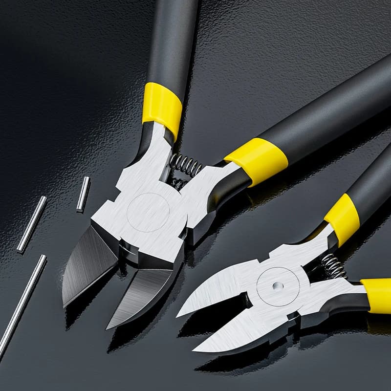 Pince coupante diagonale 4 et 6 pouces multifonction - Coupe-fil universel pour électricien et bricolage