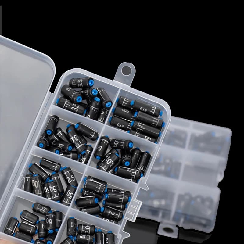 Plombs de pêche 1.5g-3.5g Aorace 50/100 pièces - Plombs cuir écailles pour matériel pêche