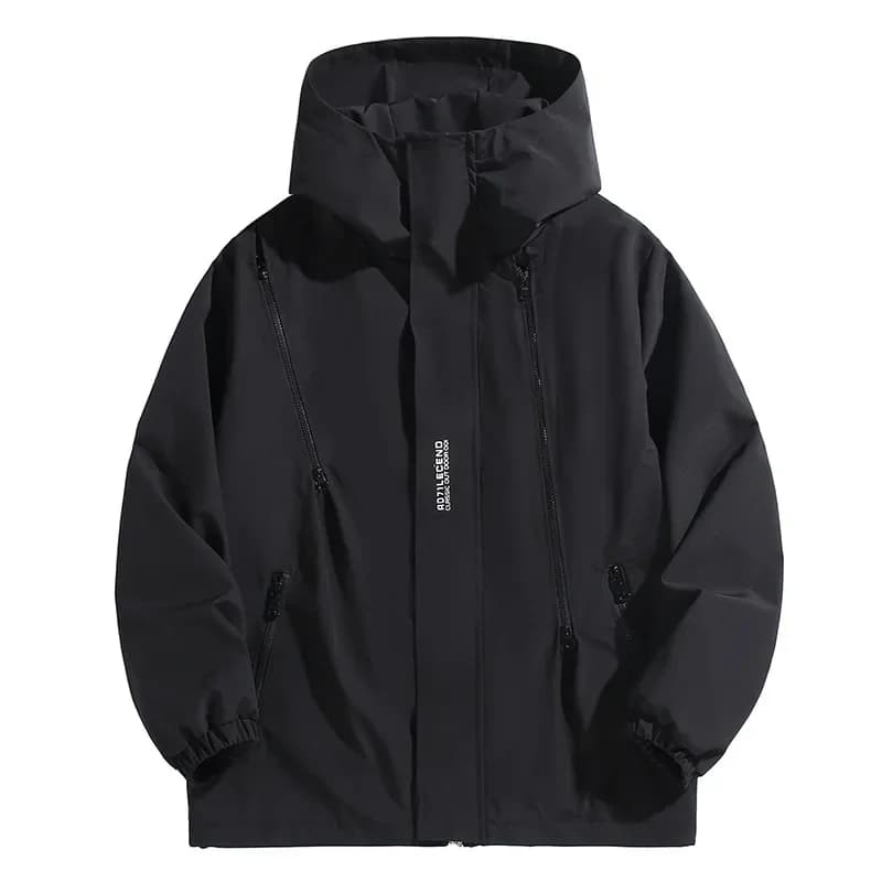 Veste bomber imperméable pour pêche - Taille 12XL - Coupe-vent avec capuche - Homme