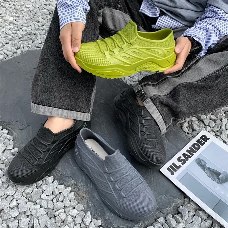 Chaussures de pêche hiver homme doublées polaire imperméables antidérapantes caoutchouc outdoor