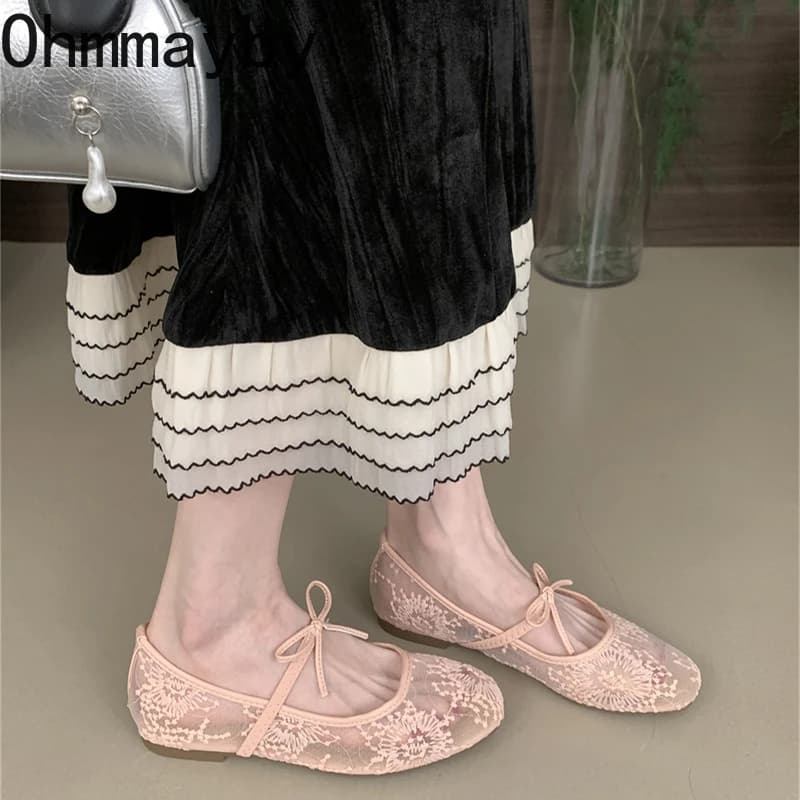 Chaussures femme Mary Jane lacets printemps 2026 confortables semelle souple pour pêche élégante