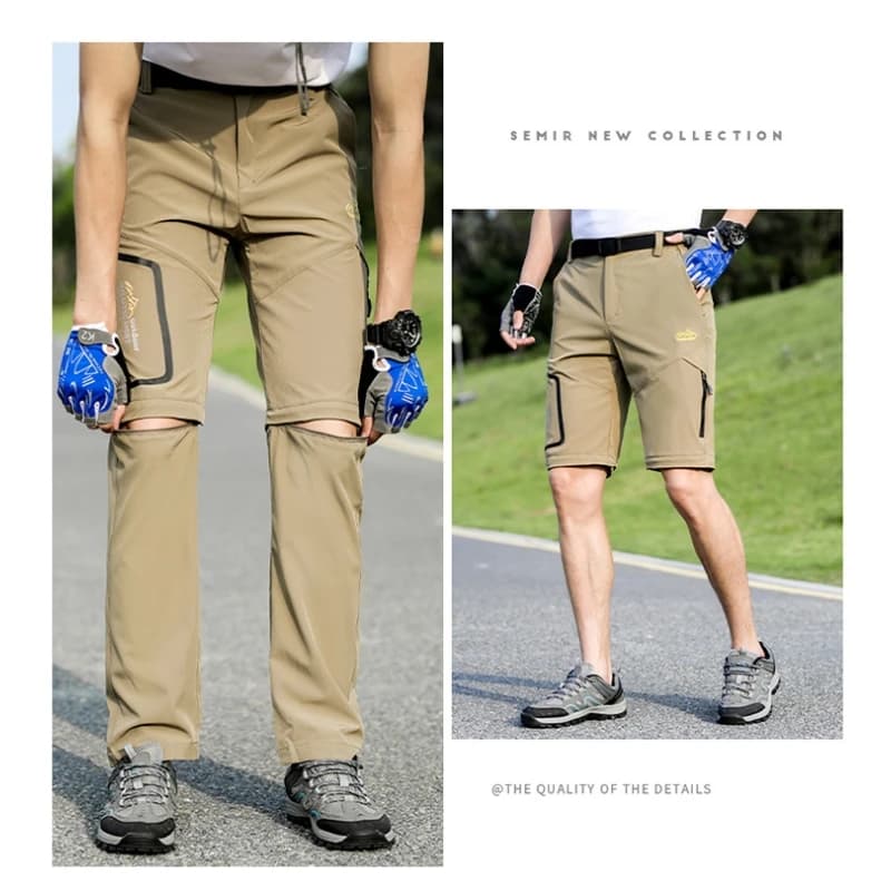 Pantalon de randonnée détachable couple UETEEY - Séchage rapide pour pêche camping et trekking