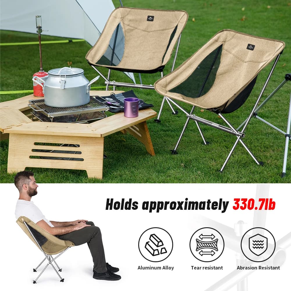 Naturehike chaise pliante ultra-légère montage rapide haute charge pêche jardin plage