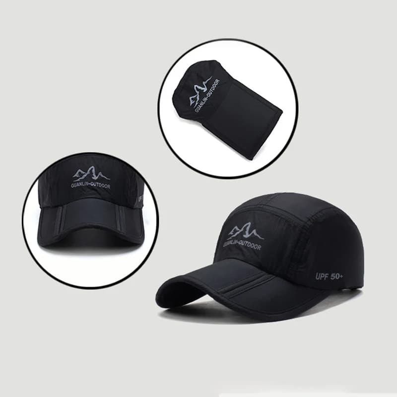 Casquette pêche séchage rapide pliable homme printemps été randonnée pêche sportive