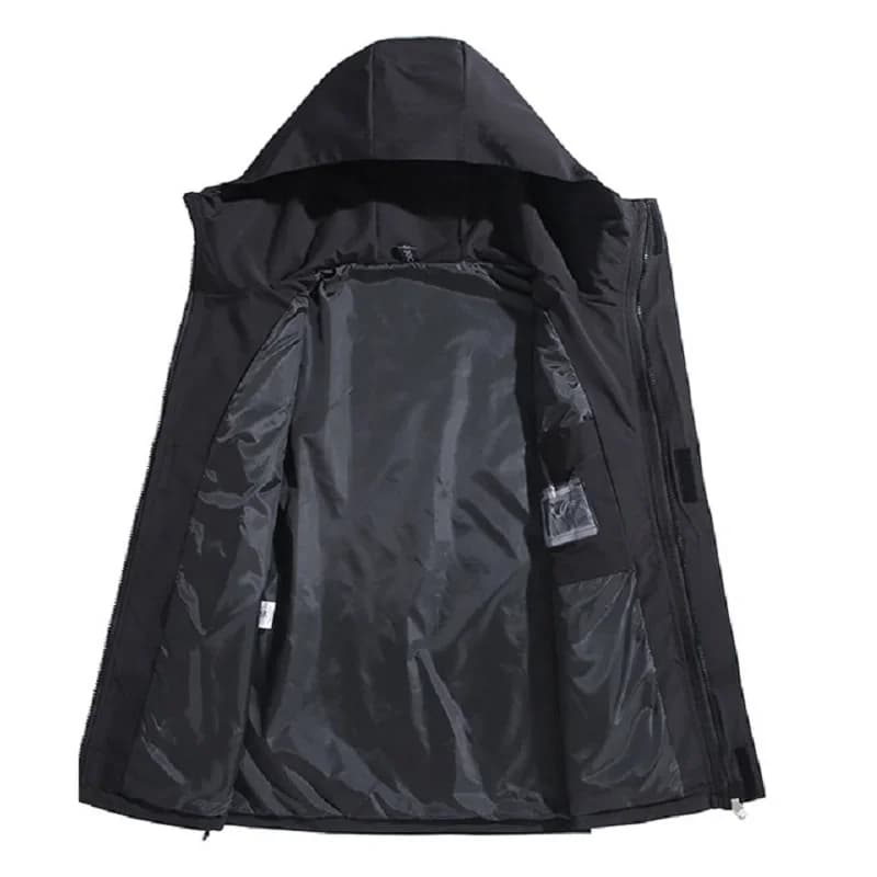 Veste bomber imperméable pour pêche - Taille 12XL - Coupe-vent avec capuche - Homme