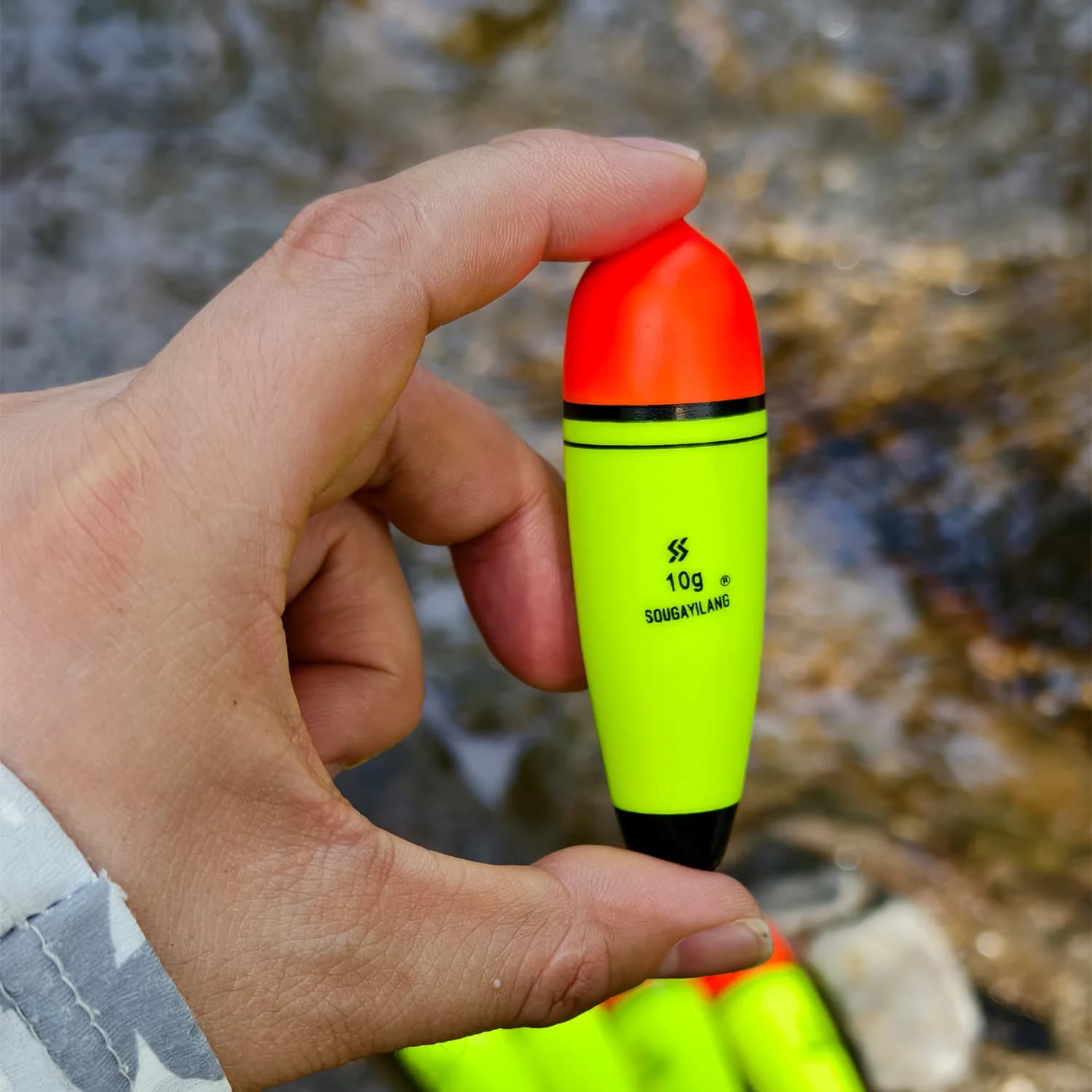 5 flotteurs pêche en mer EVA 10-100g - Light stick foam pour rockfishing et pêche du bord en mer