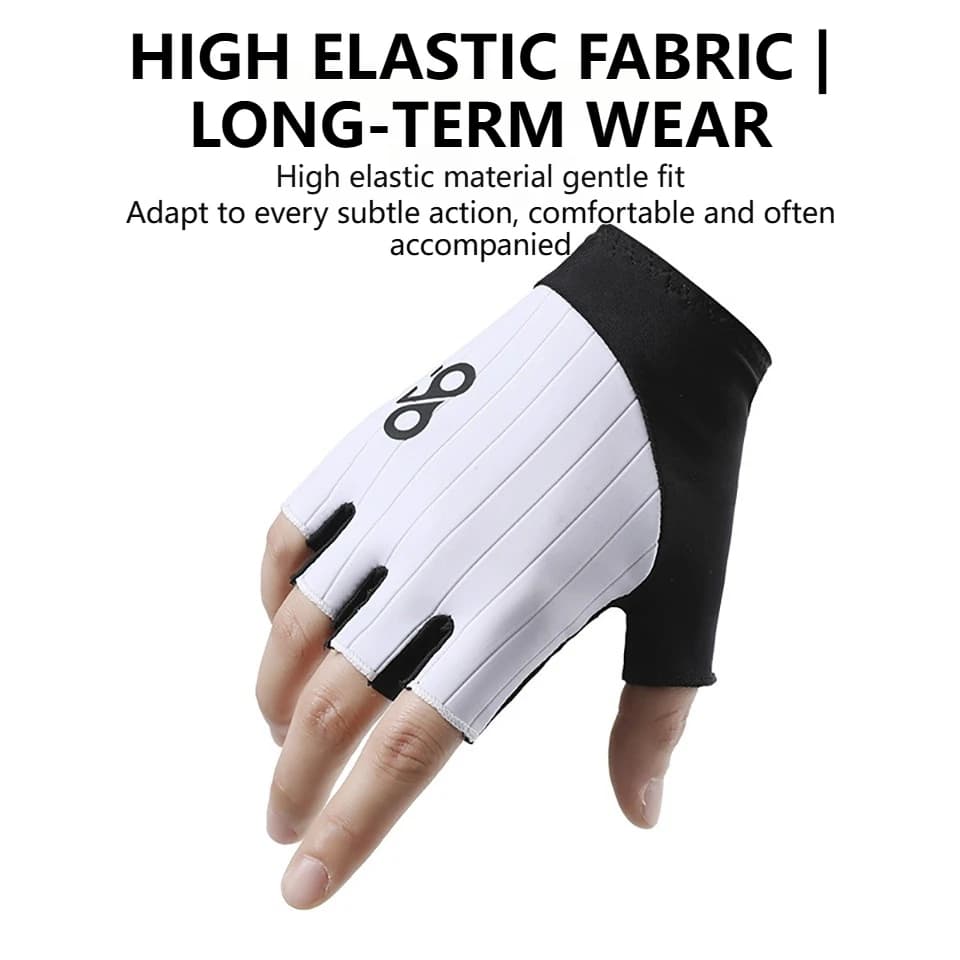 Gants vélo été demi-doigts GTUBIKE avec rembourrage SBR - Gants pêche anti-dérapants absorbants chocs MTB hommes