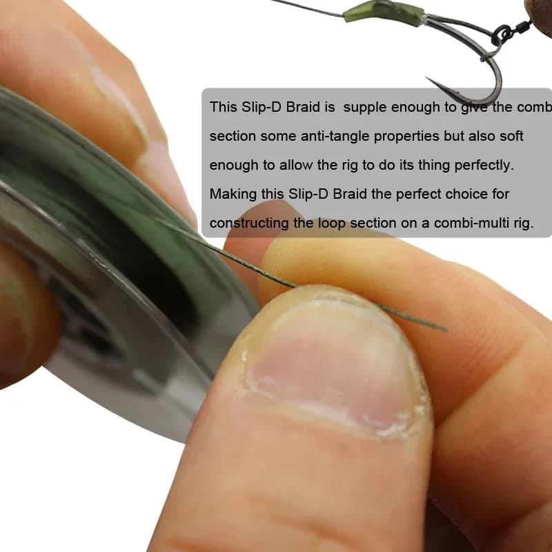 Ligne D-rig carp fishing 20m braid uncoated pour montages hair rig en pêche à la carpe