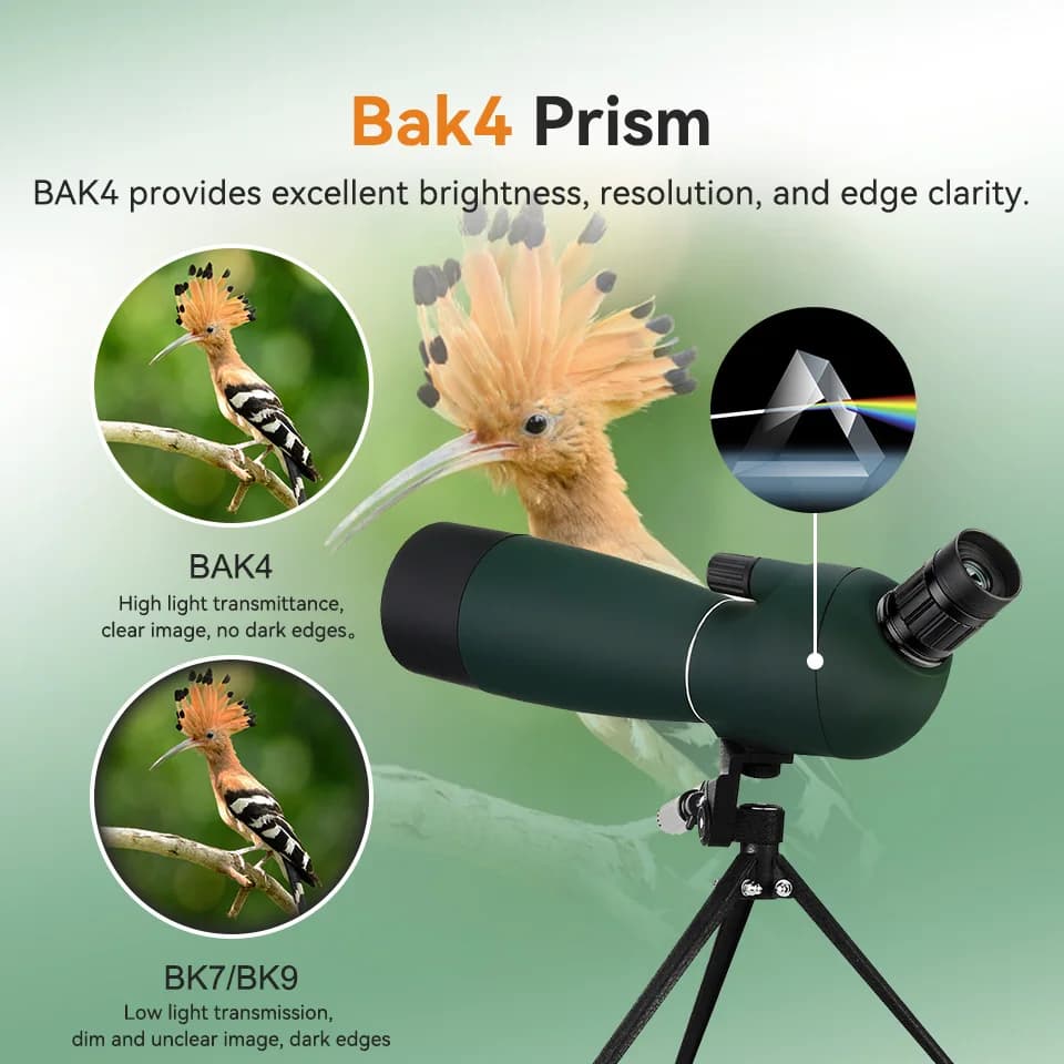 Longue-vue SVBONY 50-80mm zoom puissante pour observation pêche longue distance précise