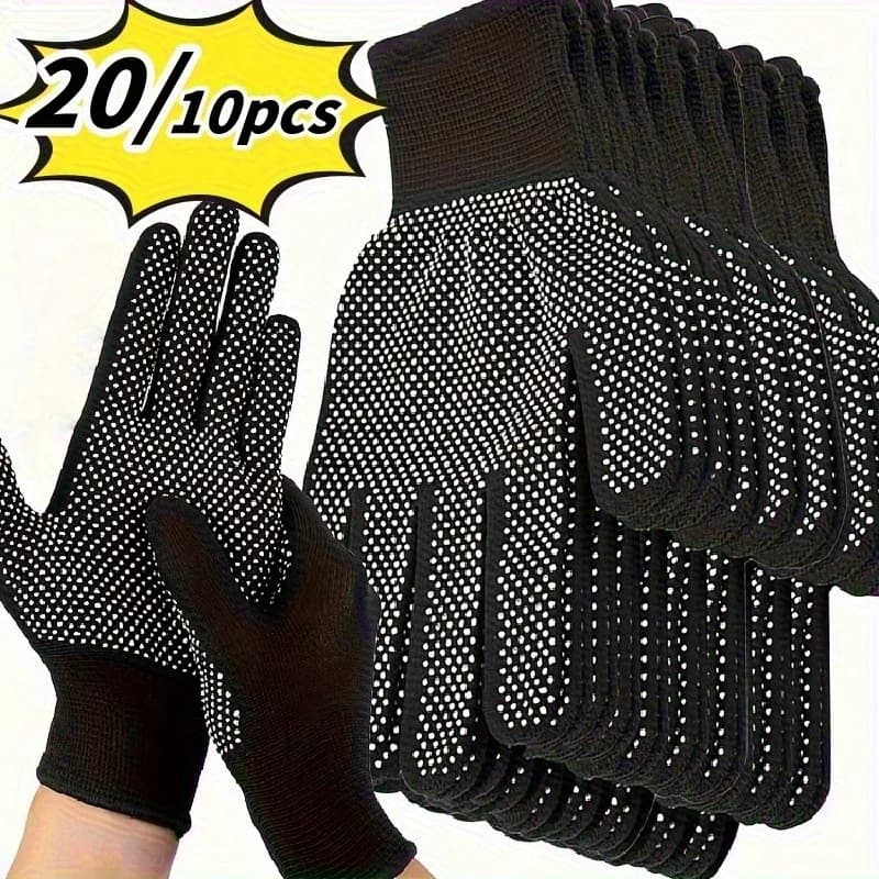 Gants nylon 20/10 pointus légers durables pour pêche cyclisme camping activités outdoor