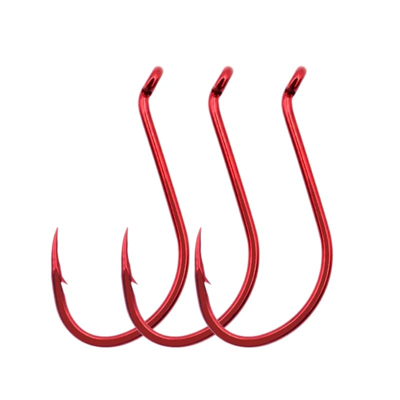 Hameçons pieuvre rouge ZYZHE 8-28 pièces - Acier carbone BKK pour pêche en mer et surfcasting