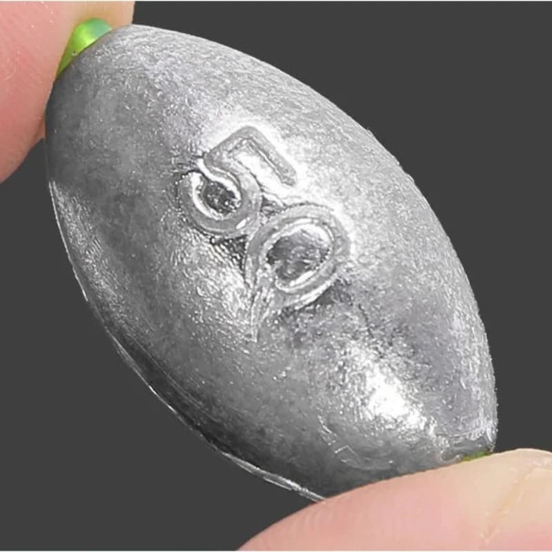 Poids ligne olive plombés 2g à 30g pour la pêche de la carpe, 20 plombs à noyau plastique