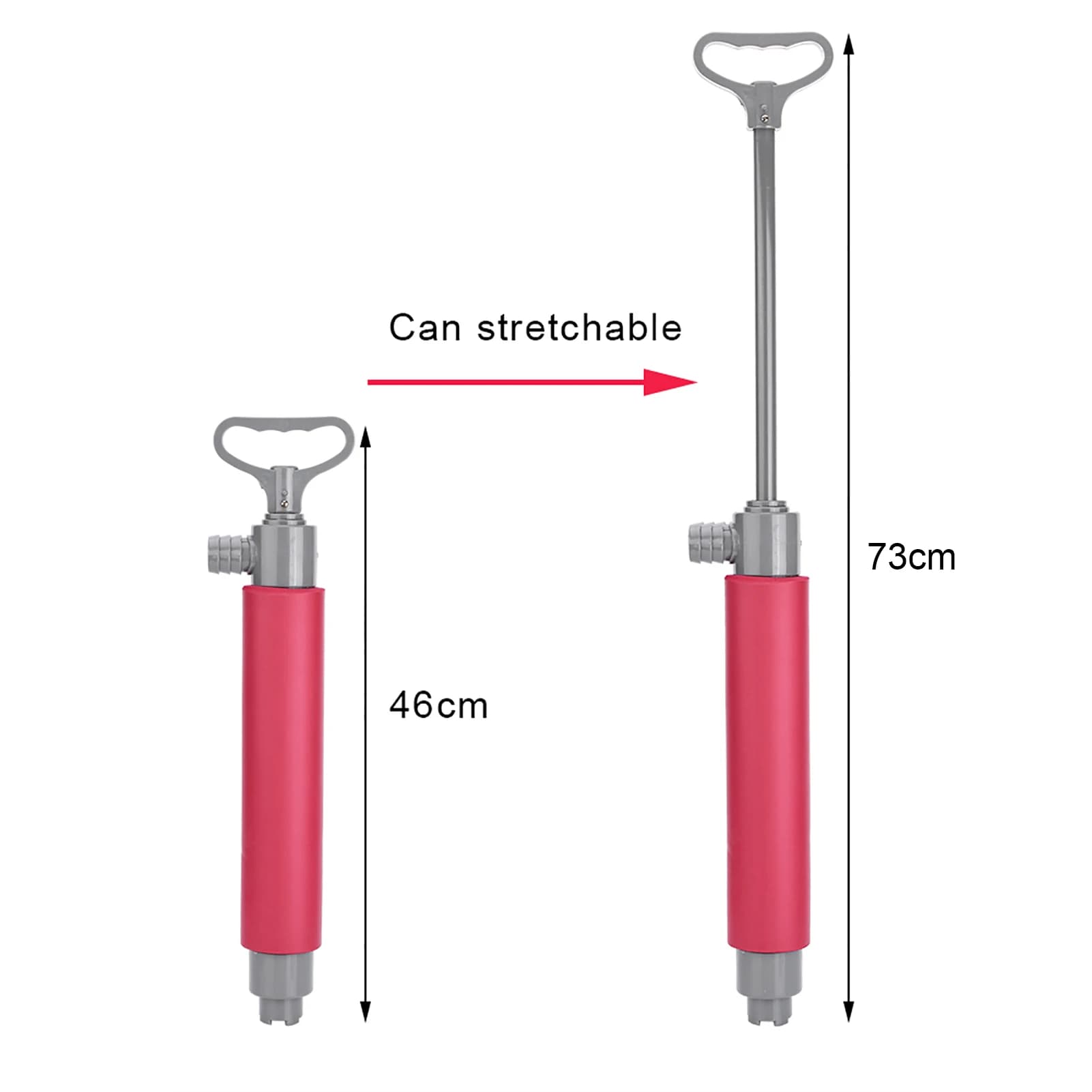 Pompe manuelle flottante 46cm kayak vidange sécurité pêche gonflage rapide