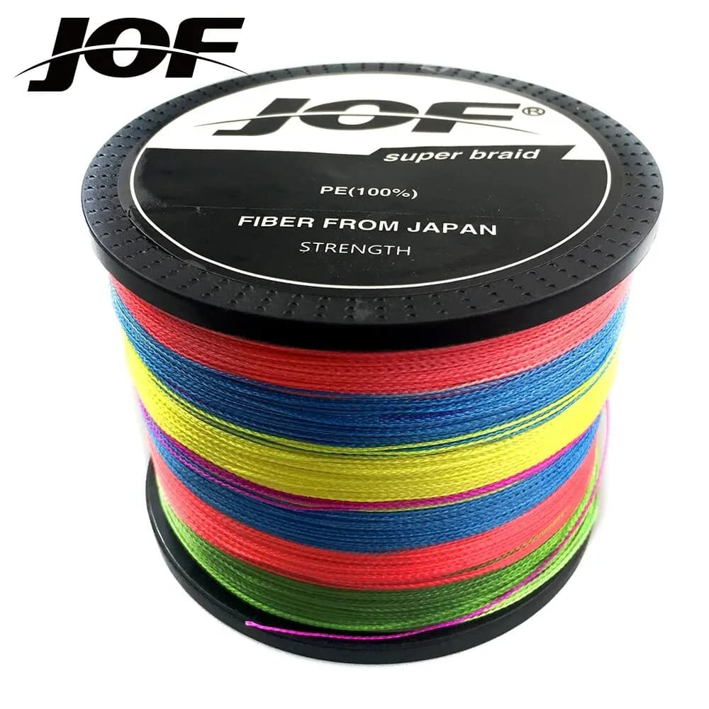 Ligne tressée JOF 4 brins 300-1000m pour pêche carpe - multifilament japonais accessoires pêche PE