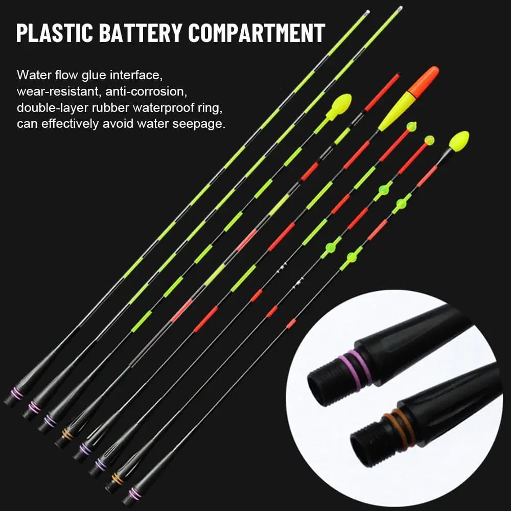 Flotteur électronique lumineux ultra sensible pour pêche de nuit, float LED intelligent nano bright