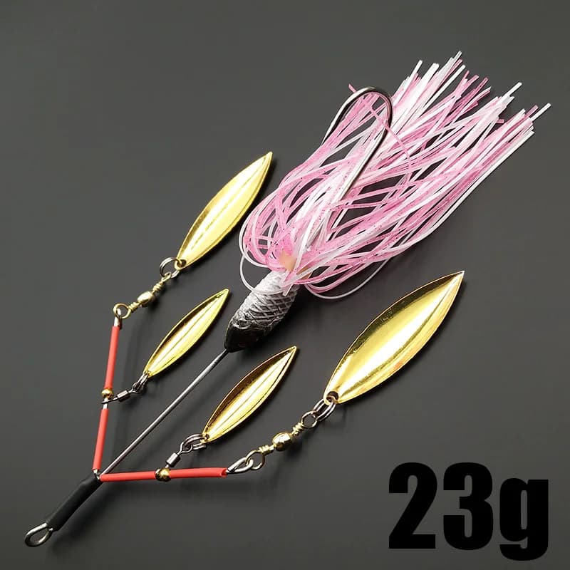 Leurre spinner bait Lunker 23g - Hélice bruyante et vibrations pour brochet, perche et truite