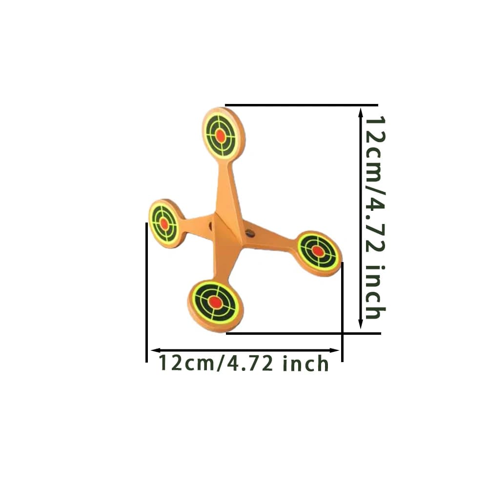 Mini cible tripode 12x12cm épaissie 4mm pour fronde - Pratique marche et roulage