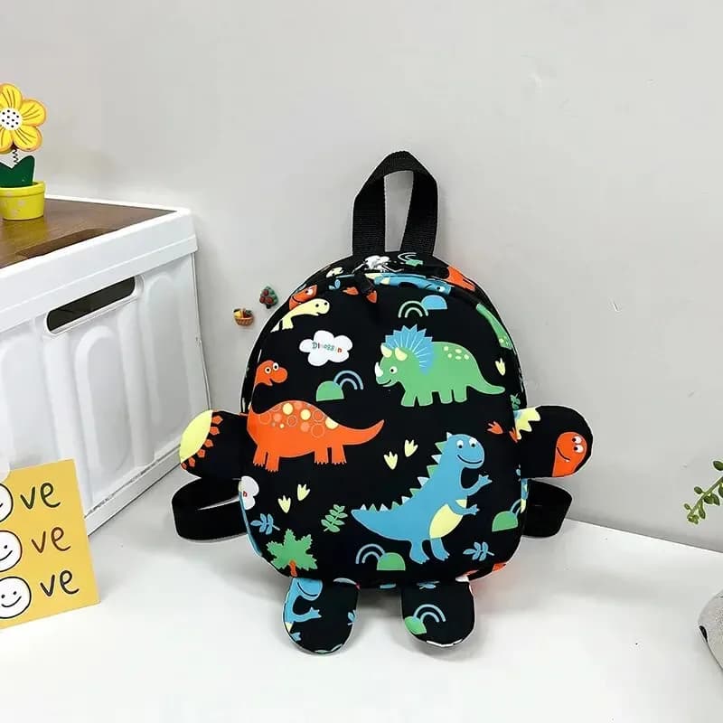 Sac à dos enfant dinosaure mignon : cartable réglable maternelle pour garçons et filles, animaux rigolos