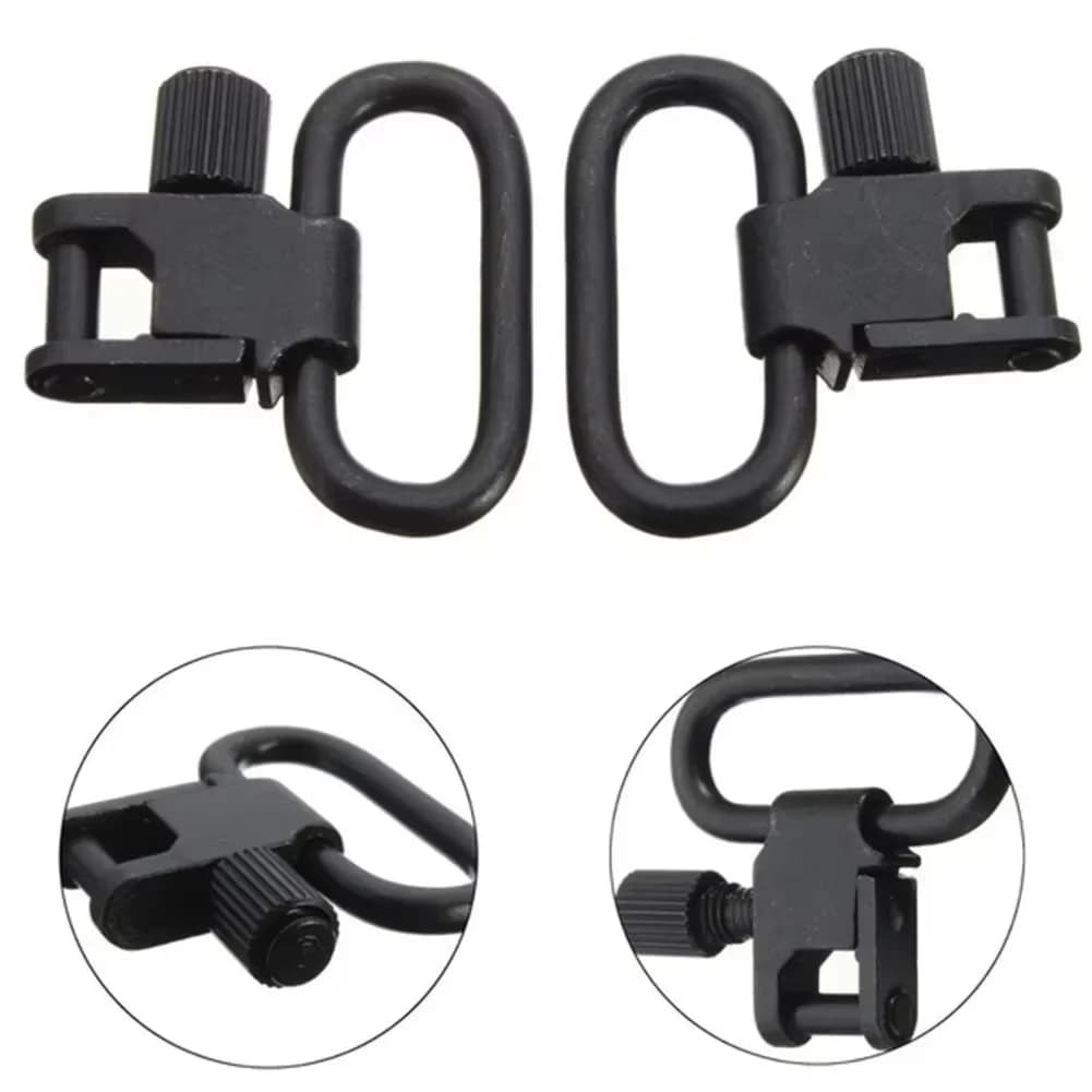 2 boucles QD pour sangle de fusil de pêche - Montage détachable et sécurisé