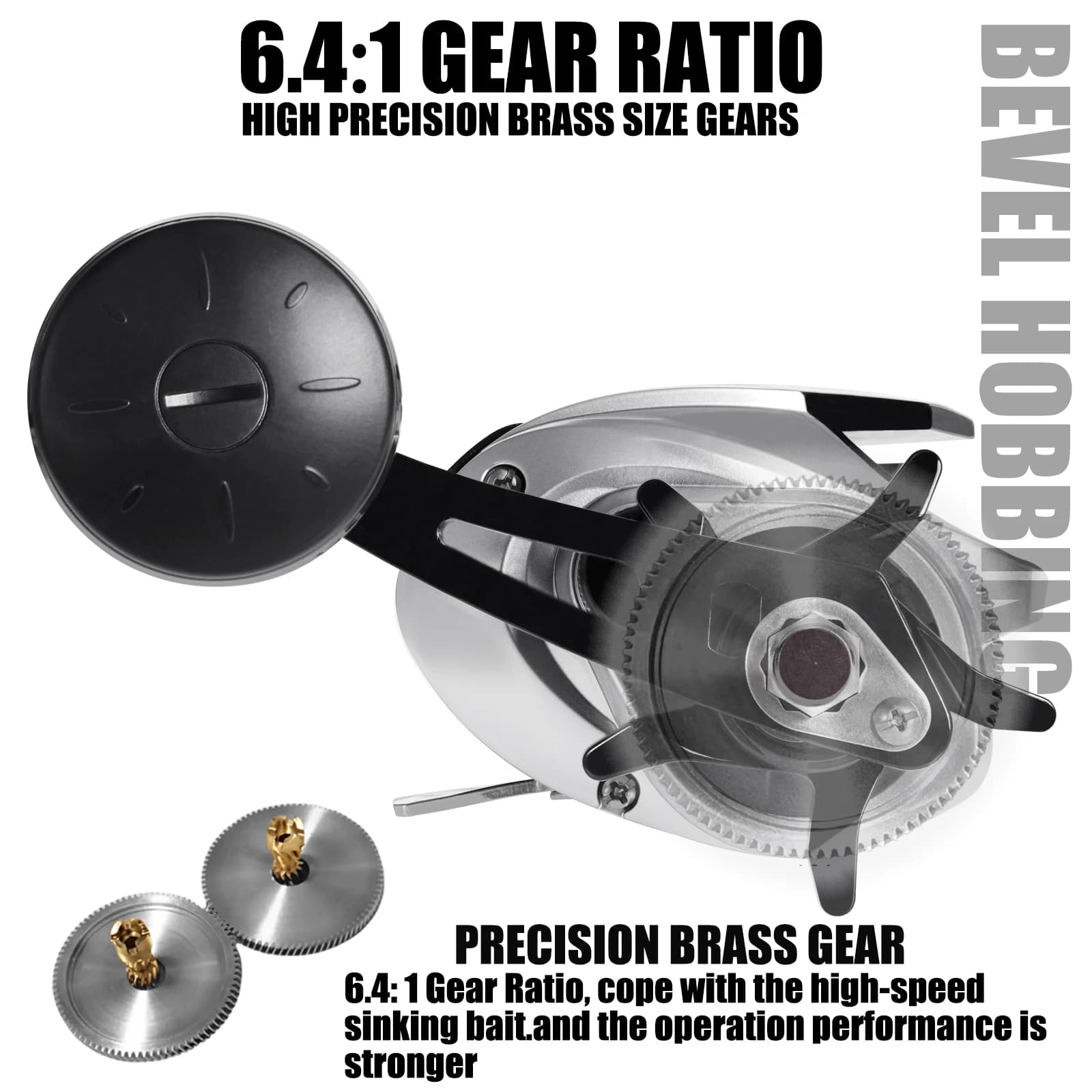 Moulinet Baitcasting SAMOLLA étanche pour mer avec ratio 6.3:1 et frein 15KG pour pêche au gros