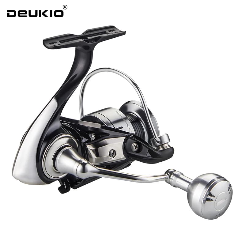 Moulinet spinning mer DEUKIO étanche 15KG frein 3+1 roulements bille métal ratio 5.2:1 taille 2000 à 7000