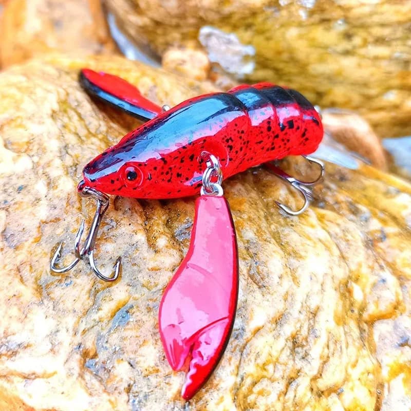 Leurre articulé craw premium avec hameçons aiguisés - appât réaliste pour plus de captures