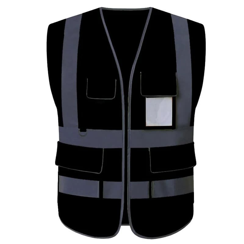 Veste de travail haute qualité orange 5XL multi-poches pour homme construction pêche sécurité