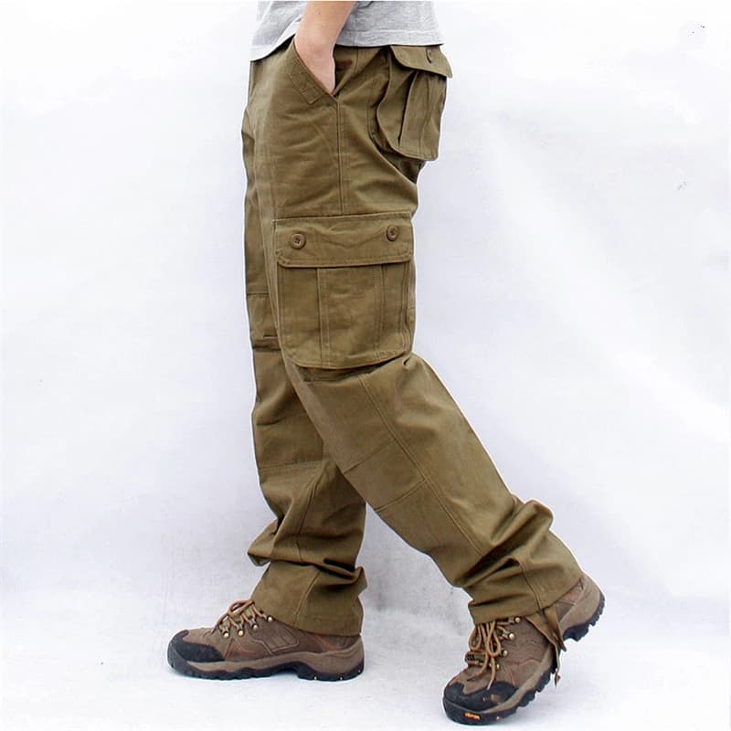 Salopette cargo militaire tactique pêche travail streetwear pantalon homme droite 44